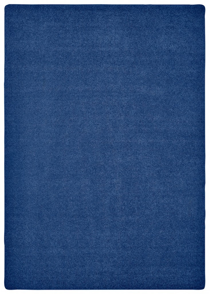 #12160 KIDply Soft Solids - Midnight Blue, 6' x 9' Rectangle Rug