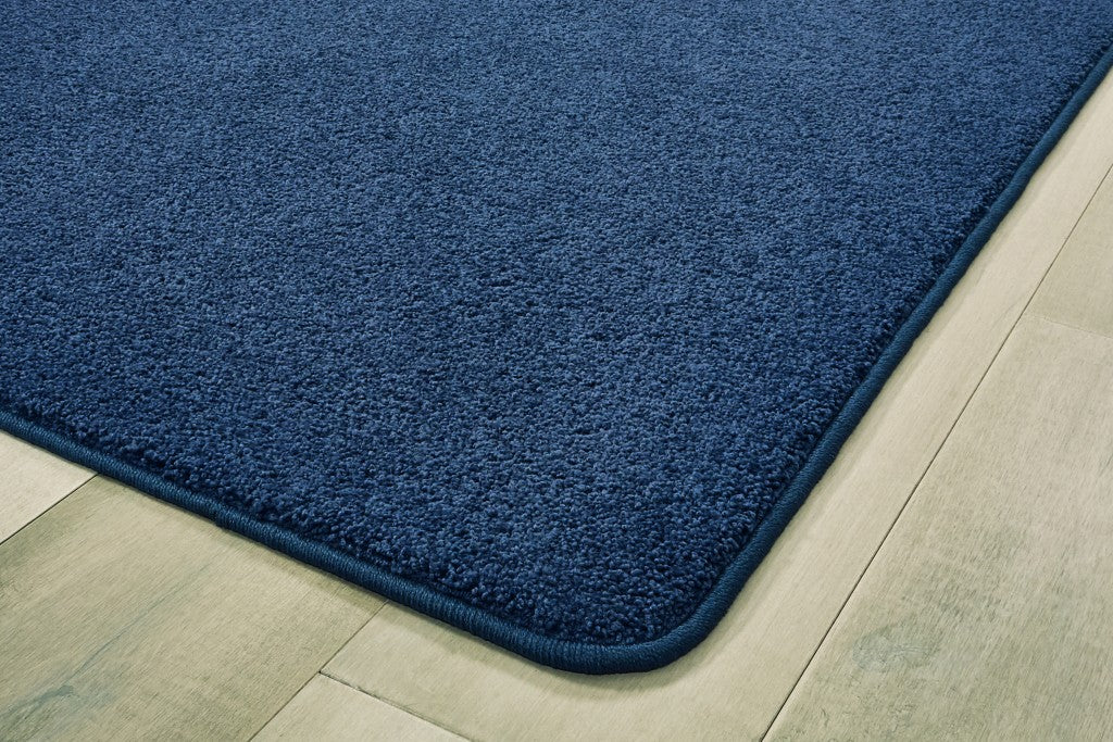 #12184 KIDply Soft Solids - Midnight Blue, 4' x 6' Rectangle Rug