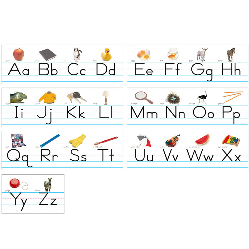 #27682 ALPHABET LINES TRADITIONAL  MANUSCRIPT