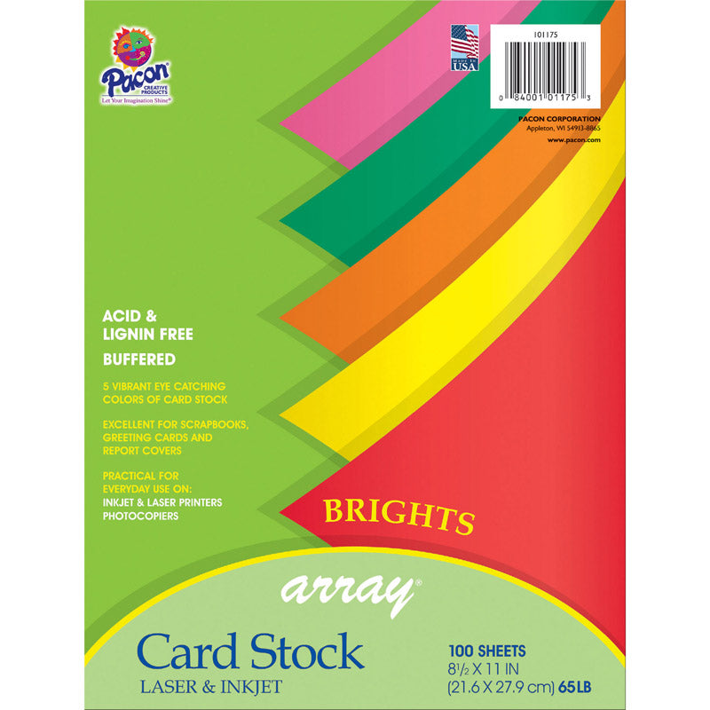 #27955 ARRAY CARD STOCK BRIGHTS ASSORTED COLORS