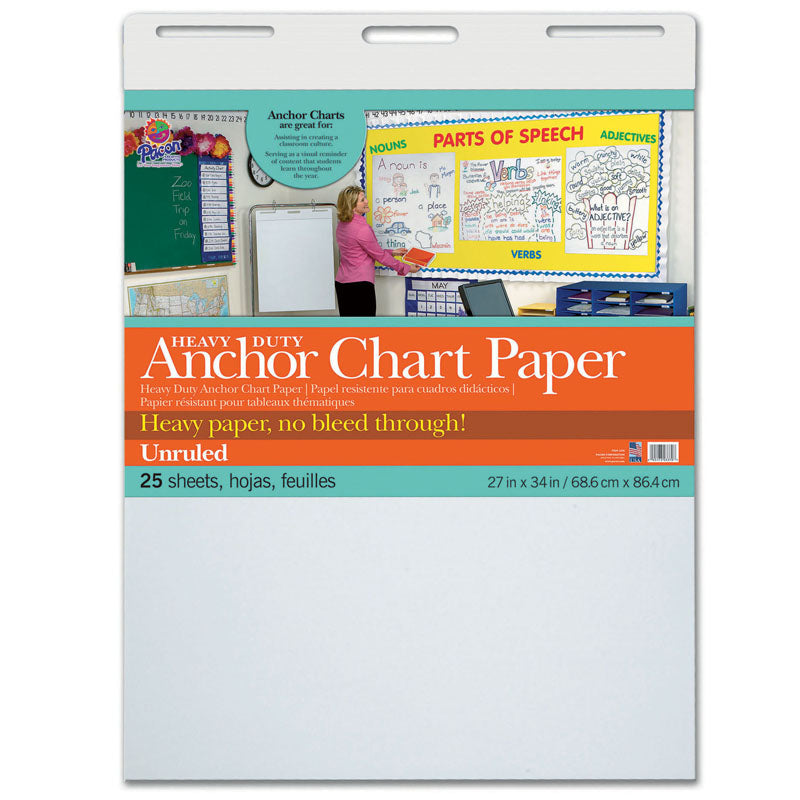 #28155 HEAVY DUTY ANCHOR 27X34 UNRULED CHART PAPER
