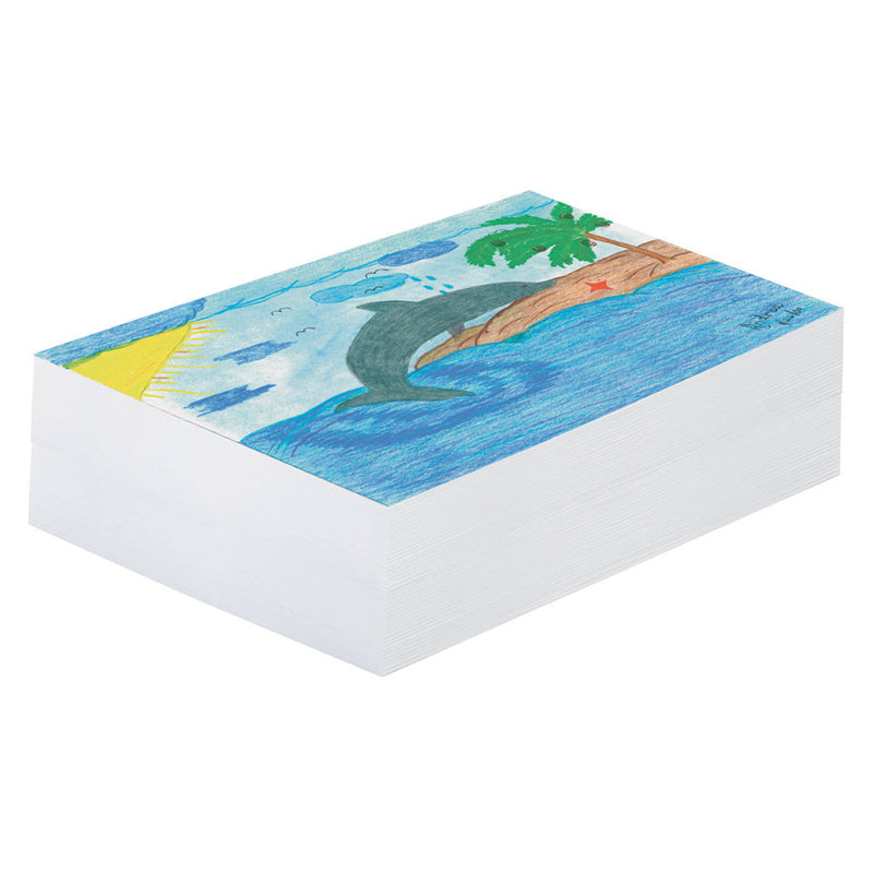 #28162 PLAIN WHITE NEWSPRINT 9X12IN 500SHT