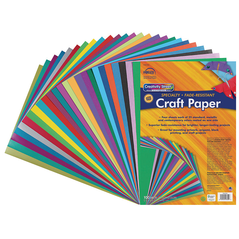 Hygloss Products Metallic Foil Paper - Great for Arts & Crafts, Classroom Activities & Artists - 8.5 inch x 10 inch - 8 Assorted Colors - 12 Packs of