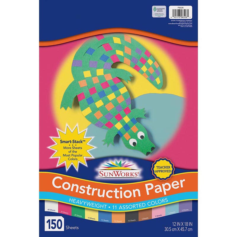#28570 SUNWORKS CONSTRUCTION 150 SHT 12X18 PAPER SMART STACK