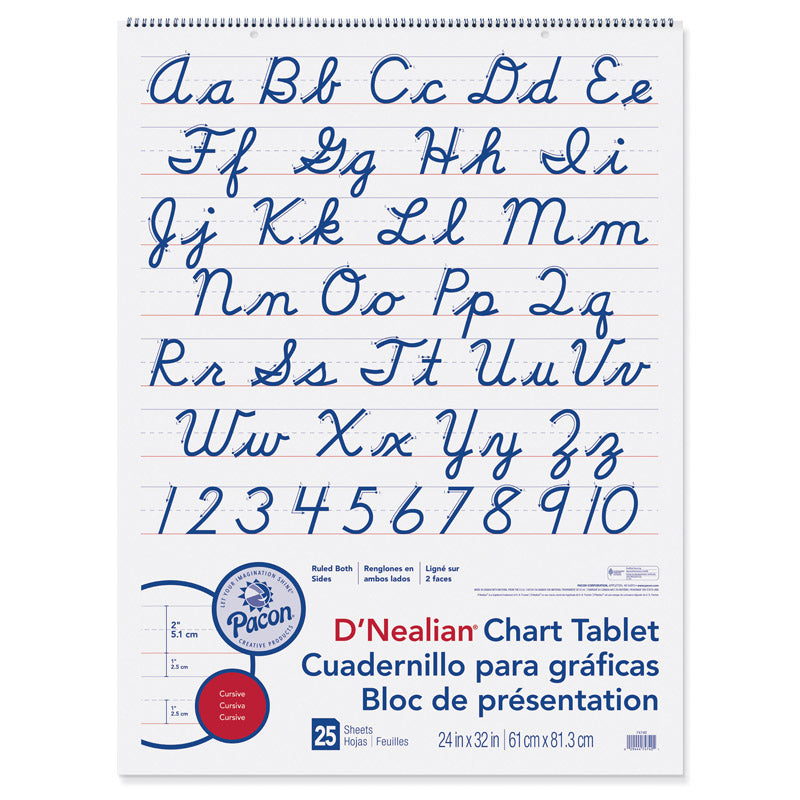 #28688 D NEALIAN CHART TABLET CURSIVE