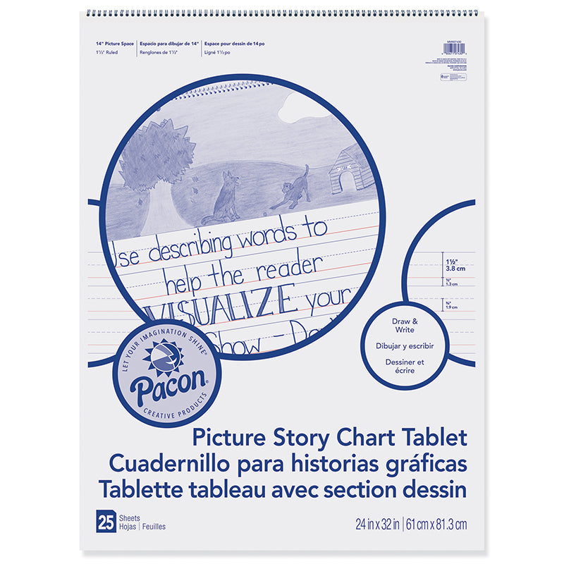 #28829 CHART TABLET 24X32 1.5IN RULED PICURE STORY