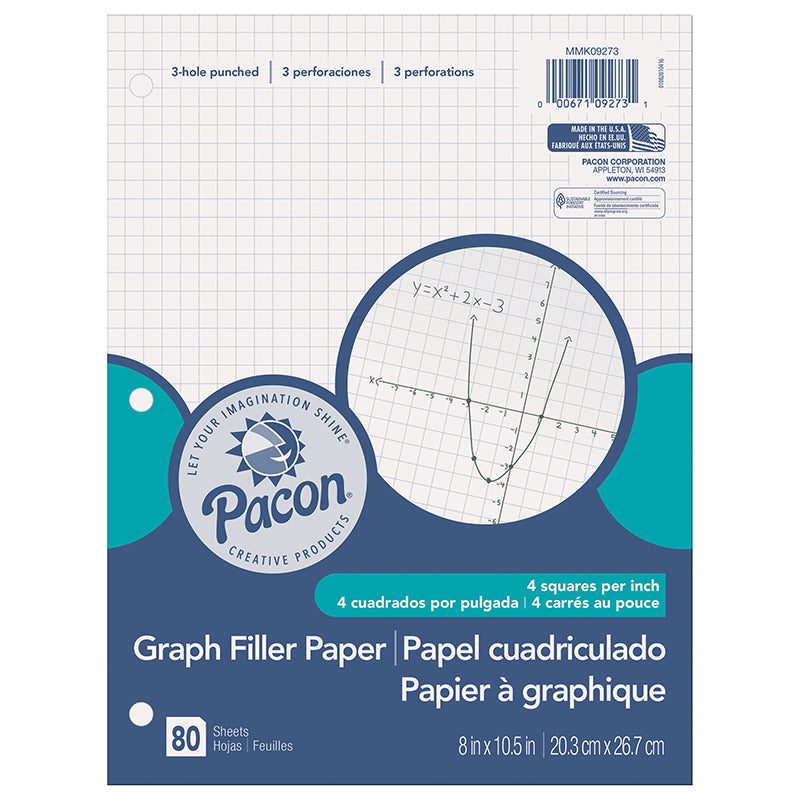 #28833 GRAPH PAPER 1/4IN GRID RULING