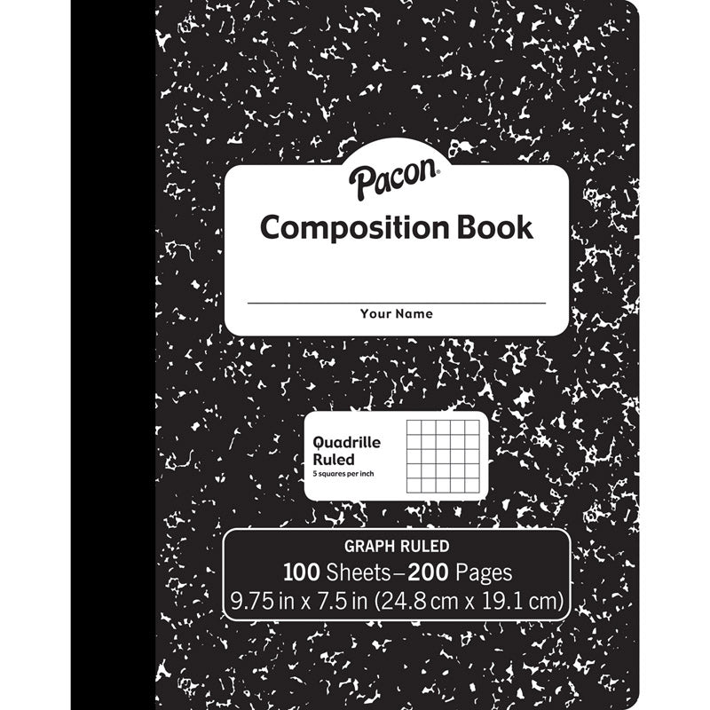 #56311 COMPOSITION BOOK BLACK MARBLE 100 SHEETS
