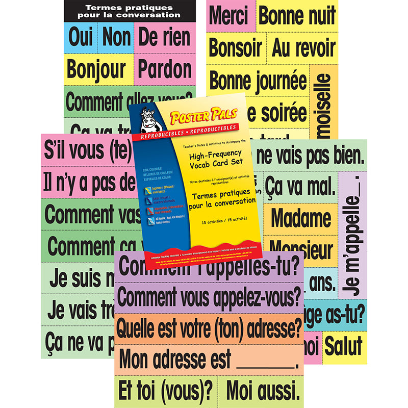 #56516 HIGH-FREQ VOCAB CARD SET FRENCH