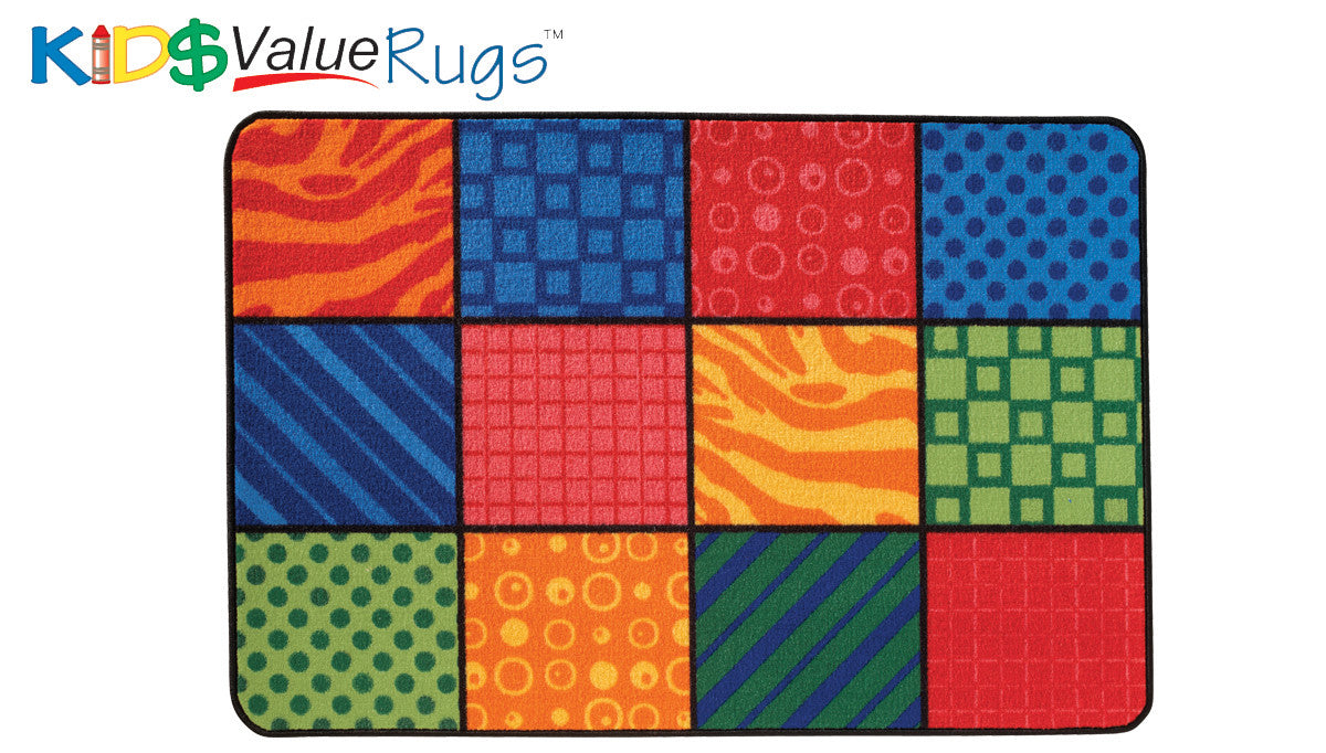 #12125 Patterns at Play Rug, 4' x 6' Rectangle