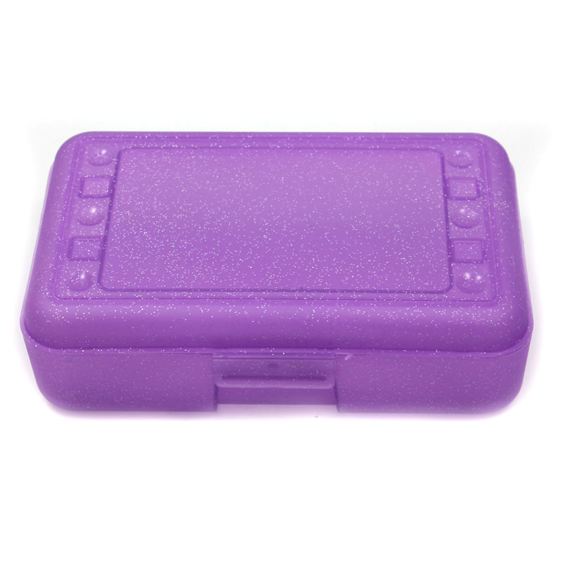 #29784 PENCIL BOX PURPLE SPARKLE