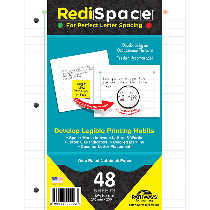 #29999 REDI SPACE TRANSITIONAL NOTEBOOK PAPER 48 SHTS