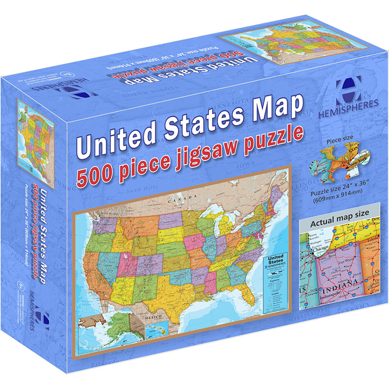 #30122 500 PIECE USA PUZZLE