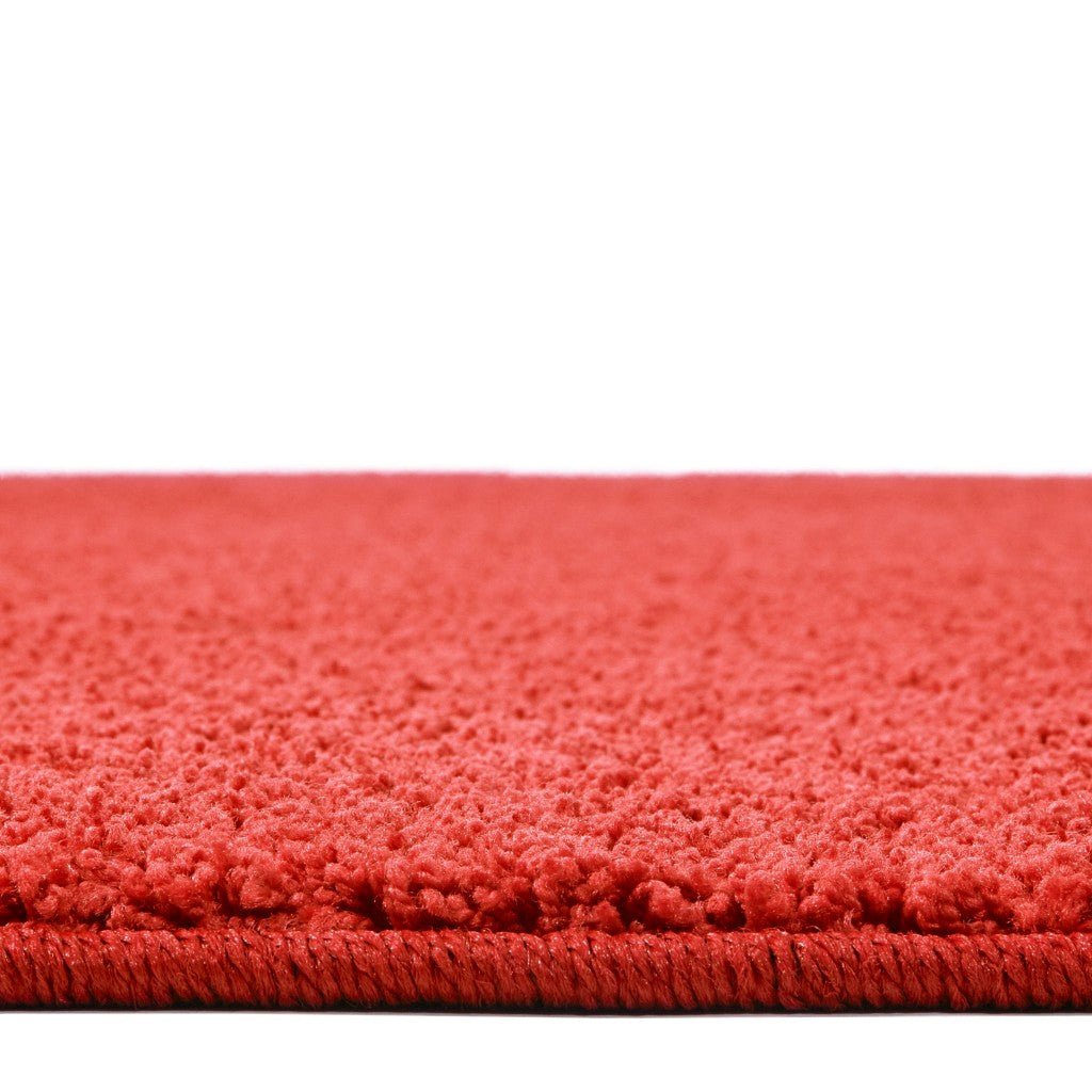#59243 KIDply Soft Solids - Red Velvet, 7ft 6in x 12ft Rectangle Rug