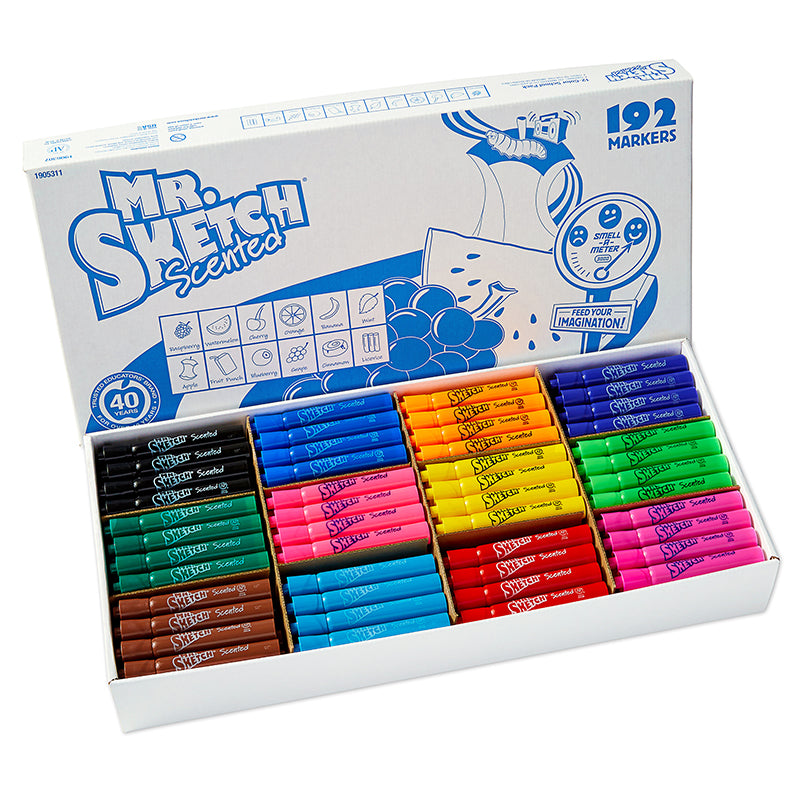 #30218 MR SKETCH SCENTED 192CT CHISEL TIP MARKERS
