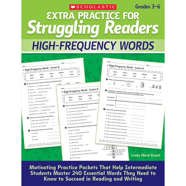 #56820 STRUGGLING READERS HIGH-FREQ WORDS EXTRA PRACTICE