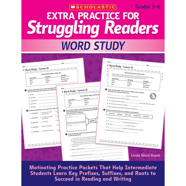 #56821 STRUGGLING READERS WORD STUDY EXTRA PRACTICE