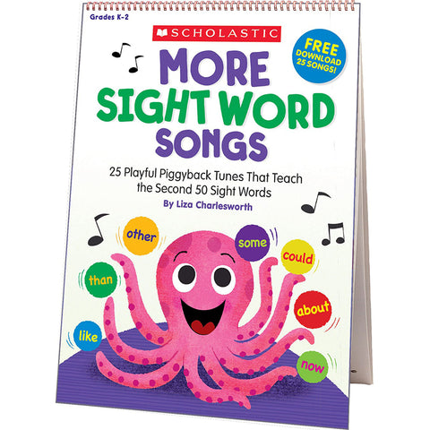 #56925 MORE SIGHT WORD SONGS FLIP CHART