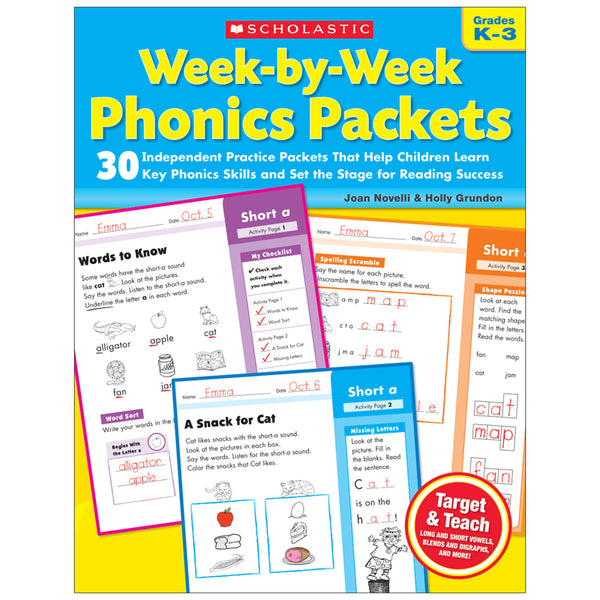 #57030 WEEK BY WEEK PHONICS PACKETS