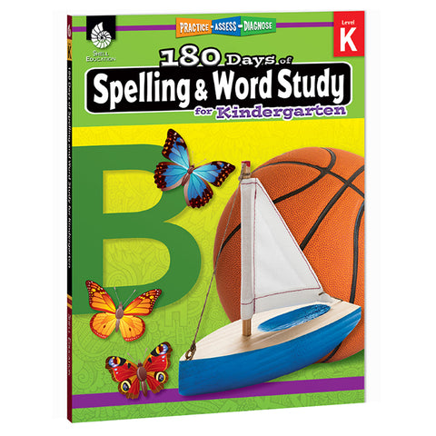 #57094 180 DAYS SPELLING & WORD STUDY GR K