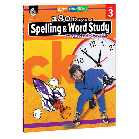 #57097 180 DAYS SPELLING & WORD STUDY GR 3
