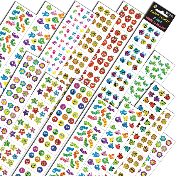 #31738 JUMBO VARIETY STICKERS ASSORTMENT Q