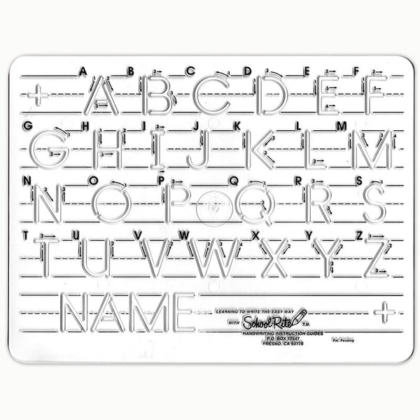 #31913 TEMPLATE MAUSCRIPT UPPERCASE LETTERS