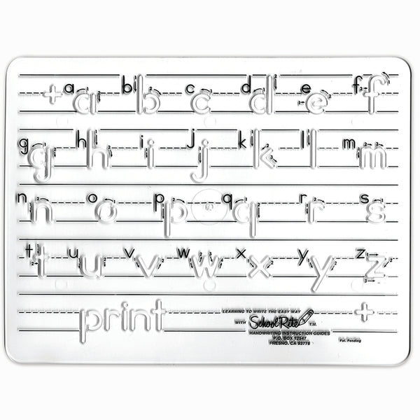 #31914 TEMPLATE MAUSCRIPT LOWERCASE LETTERS