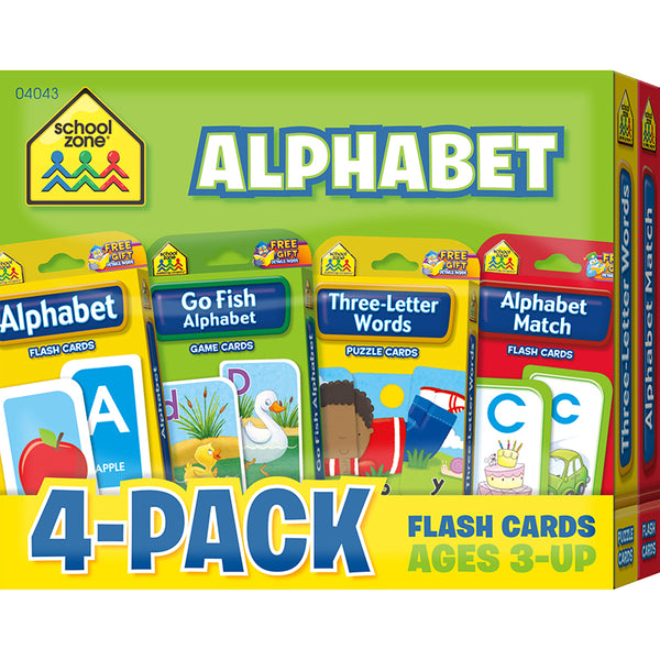 #32921 ALPHABET FLASH CARDS 4 PK