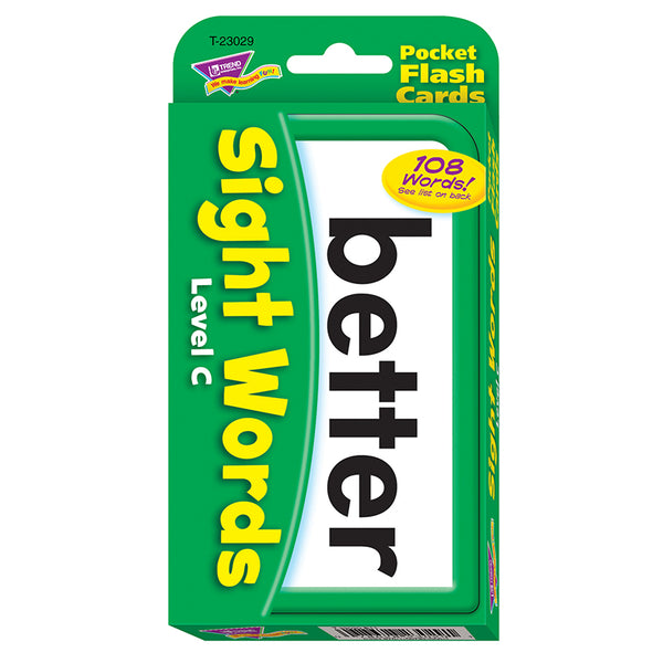 #33480 POCKET FLASH CARDS SIGHT WORDS C