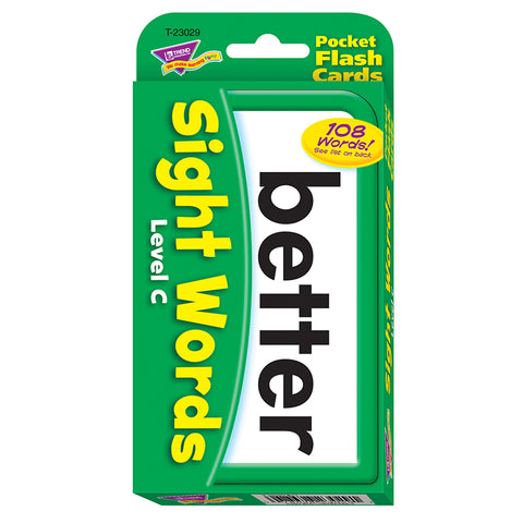 #33480 POCKET FLASH CARDS SIGHT WORDS C