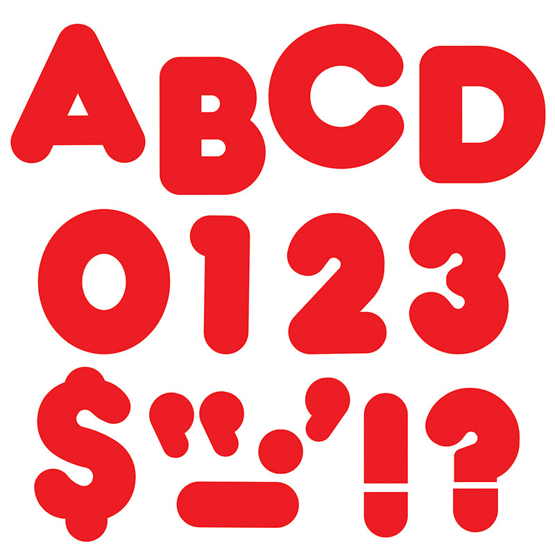 #33988 READY LETTERS 4 INCH CASUAL RED