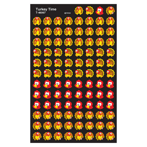 #34016 SUPERSHAPES STICKERS TURKEY TIME