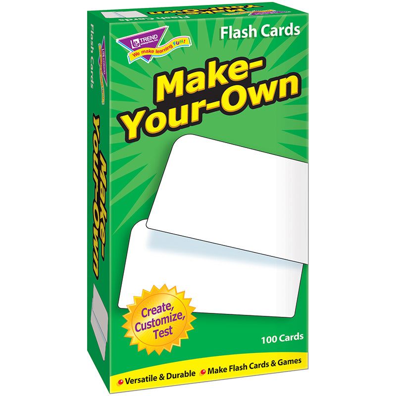 #34344 FLASH CARDS MAKE YOUR OWN 100/BOX