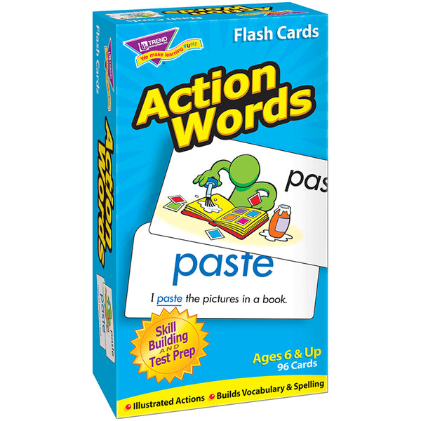#34349 FLASH CARDS ACTION WORDS 96/BOX