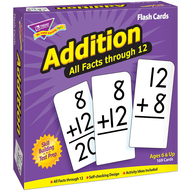 #34376 FLASH CARDS ALL FACTS 169/BOX 0-12 ADDITION