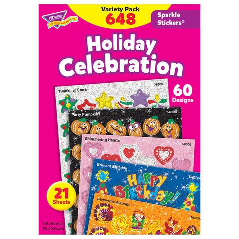 #34483 HOLIDAY CELEBRATION SPARKLE  STICKERS