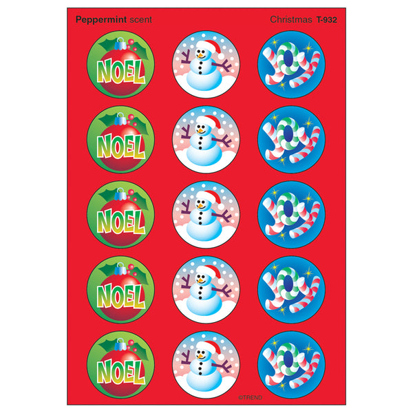 #36075 STINKY STICKERS CHRISTMAS 60/PK ACID-FREE PEPPERMINT