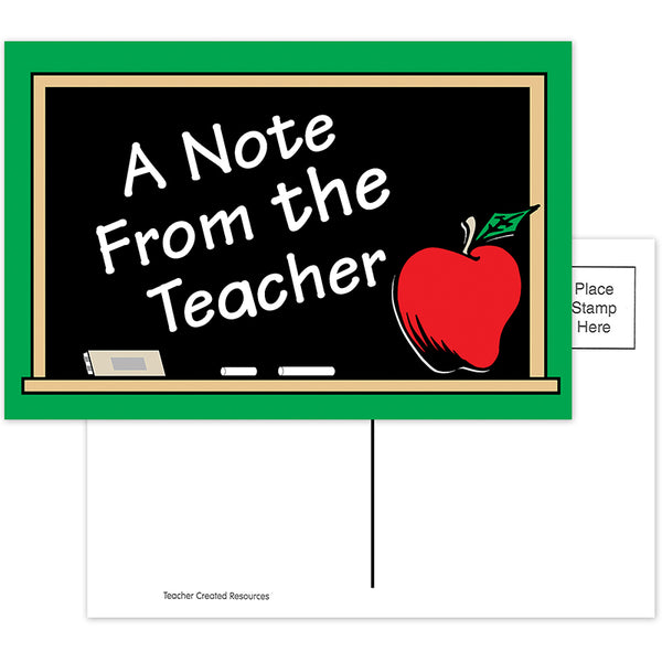 #36443 A NOTE FROM THE TEACHER 30PK POSTCARDS 4X6
