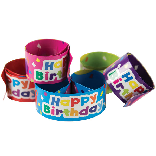 #36529 SLAP BRACELETS HAPPY BIRTHDAY BALLOONS