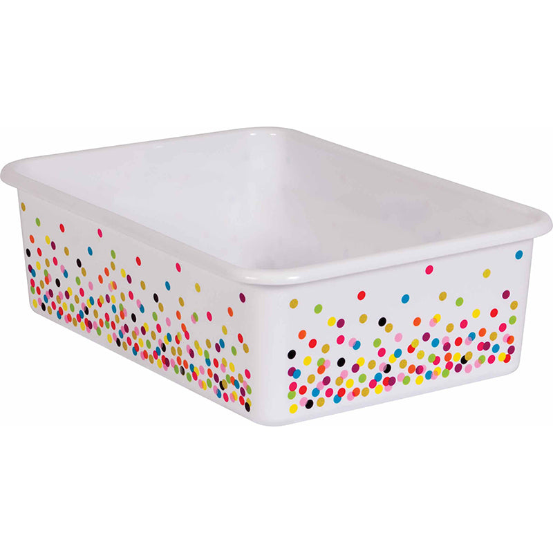 #57653 CONFETTI LARGE PLASTIC STORAGE BIN