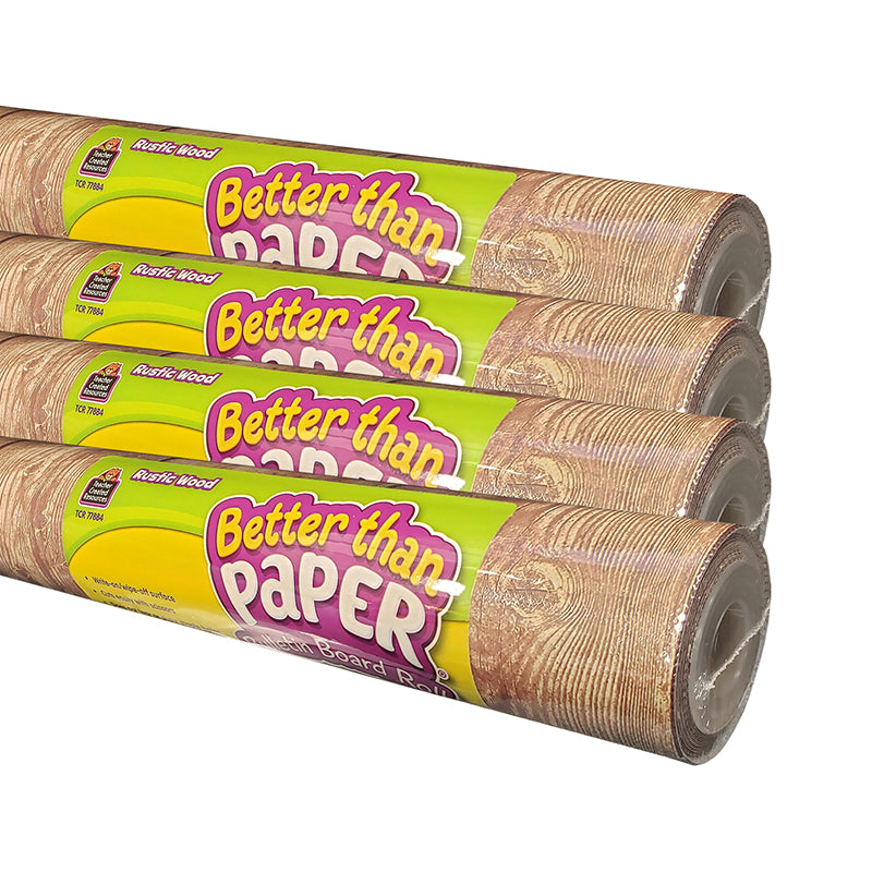 #57724 RUSTIC WOOD BB ROLL 4/CT BETTER THAN PAPER