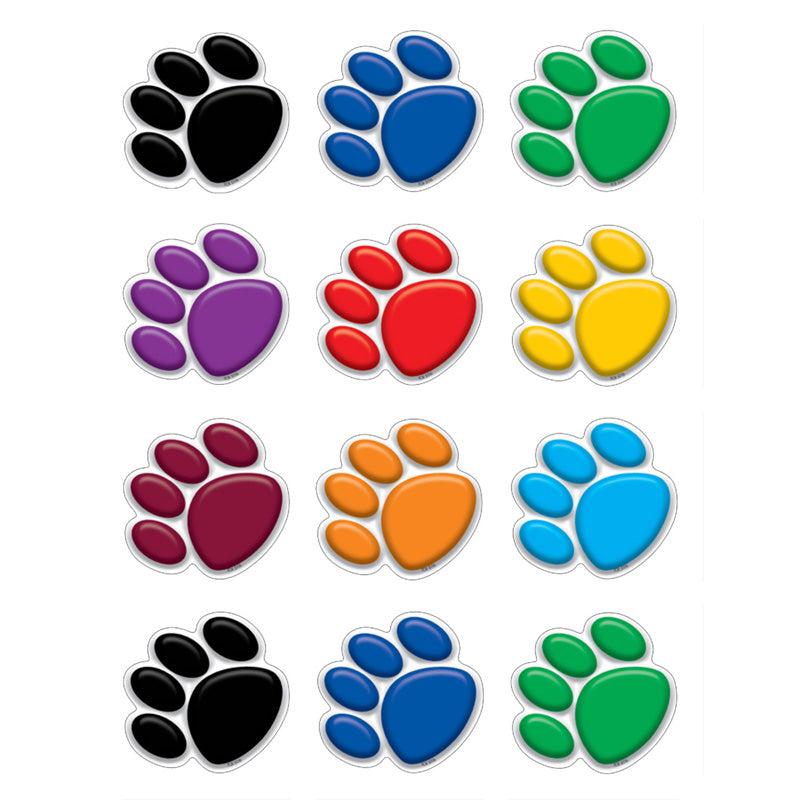 #37178 COLORFUL PAW PRINTS MINI ACCENTS