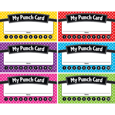 #37484 POLKA DOTS PUNCH CARDS