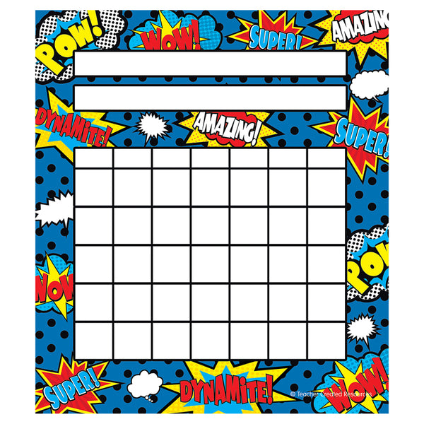 #37509 SUPERHERO INCENTIVE CHARTS