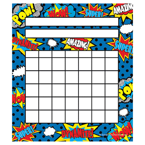 #37509 SUPERHERO INCENTIVE CHARTS