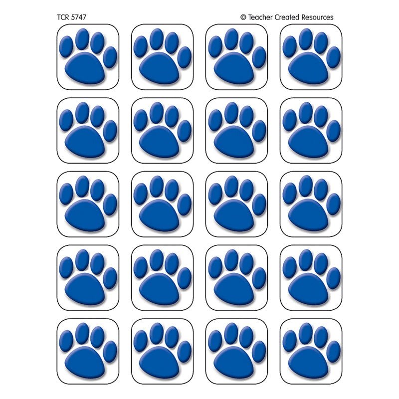 #37563 BLUE PAW PRINTS STICKERS 120 STKS