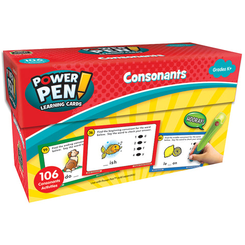#37701 POWER PEN LEARNING CARDS CONSONANTS