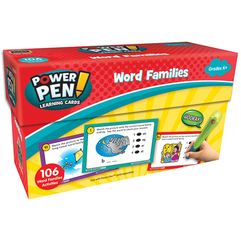 #37703 POWER PEN LEARNING CARDS WORD FAMILIES