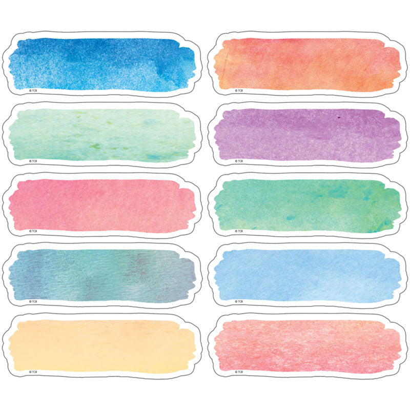 #58003 WATERCOLOR LABELS MAGNETIC ACCENTS